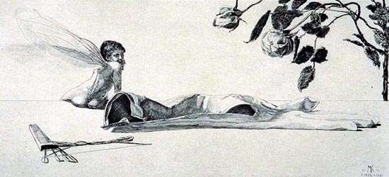 Francesco de Gregori, un Guanto, Dipinto di Klinger