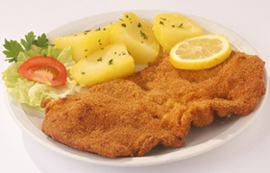 Una Wiener Schnitzel, orgoglio della cucina austriaca