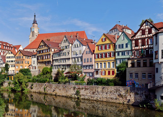Tübingen e il fiume Neckar