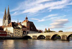 Regensburg e il Danubio Regensburg e il Danubio