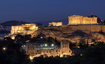 L'Acropoli di notte, Atene