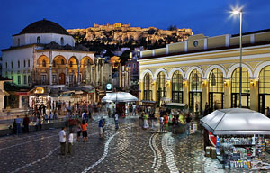 Il Quartiere di Monastiraki ad Atene Il Quartiere di Monastiraki ad Atene
