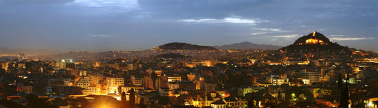 La vista dalla collina dell'Aeropago, Atene