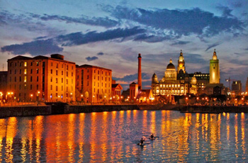 Liverpool vista da Albert Dock