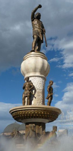 La statua 'Guerriero'(Filippo II il Macedone)