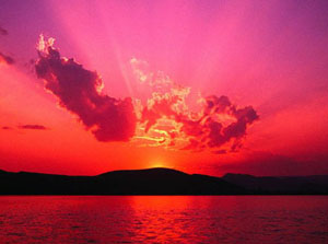 Un tramonto sul Lago balaton