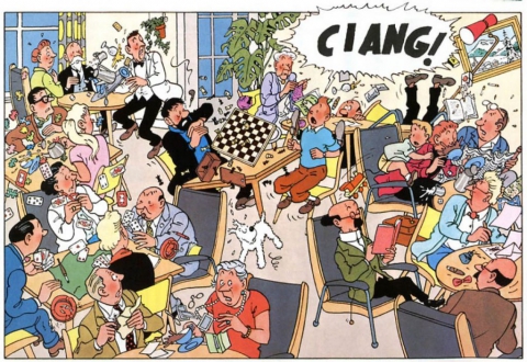 Lo starnuto di Tintin in seguito a un incubo su Chang