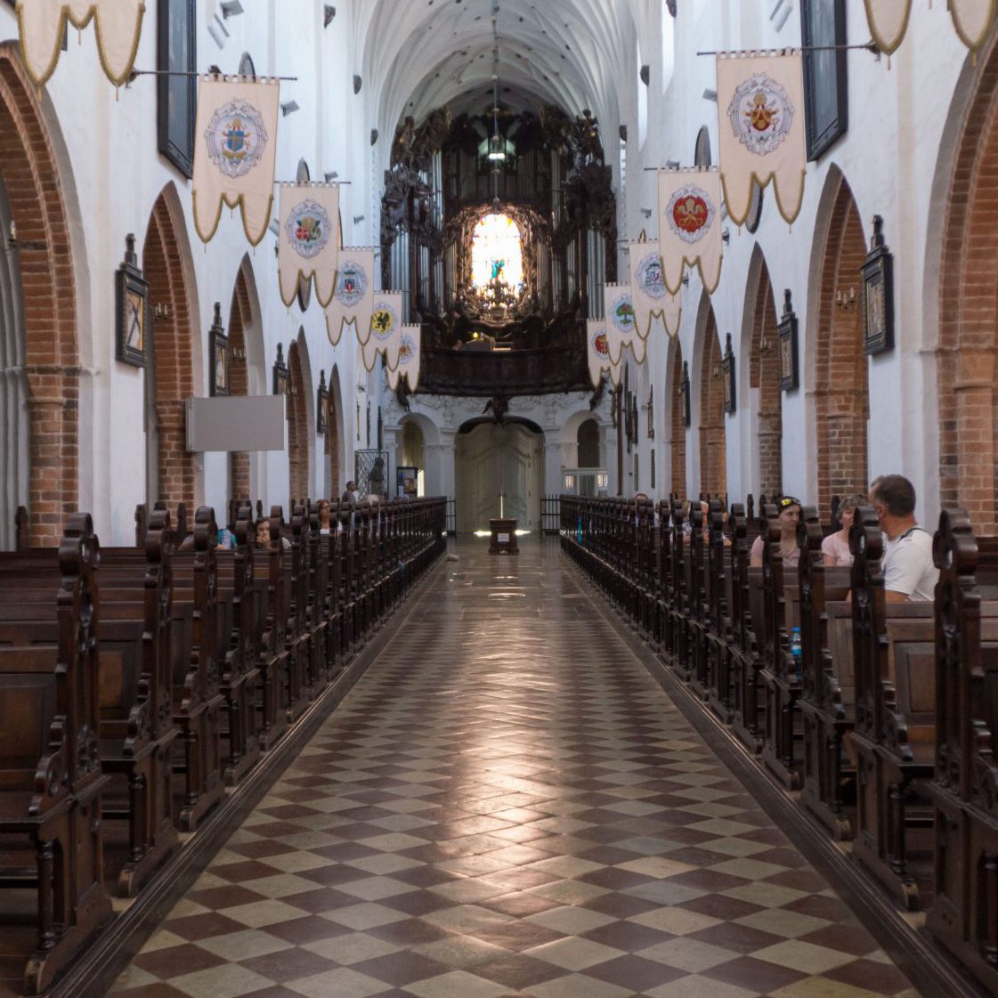 L'interno della Cattedrale di Oliwa