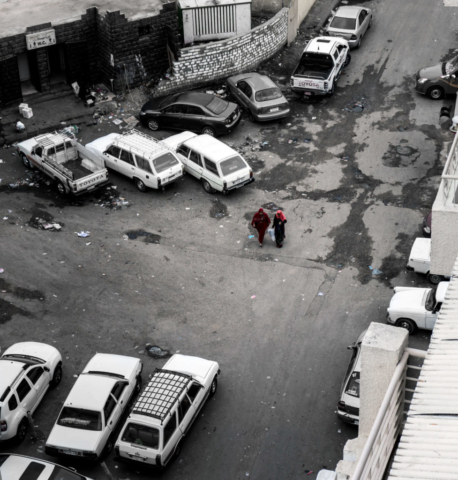 Una strada del mercato di Aswan