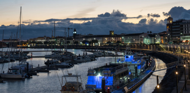 Ponta Delgada, tramonto