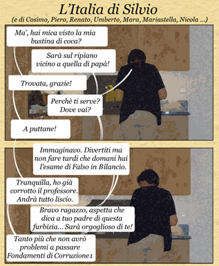 Grazie, Presidente - L'Italia di Silvio un breve fumetto dedicato al nostro grande statista e alla cricca che,direttamente o indirettamente, lo supporta