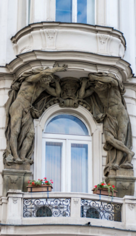 Un balcone modesto a Praga