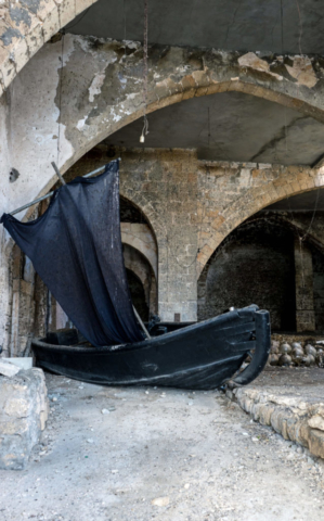 Una nave abbandonata a Yafo/Jaffa