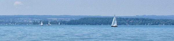 Il Bodensee visto dalla cittadina tedesca di Meersburg