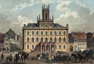 Il Municipio di Weimar nel 1850
